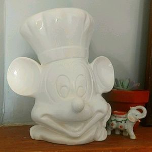 Rare Mickey Mouse Chef Cookie Jar Treasure Craft
